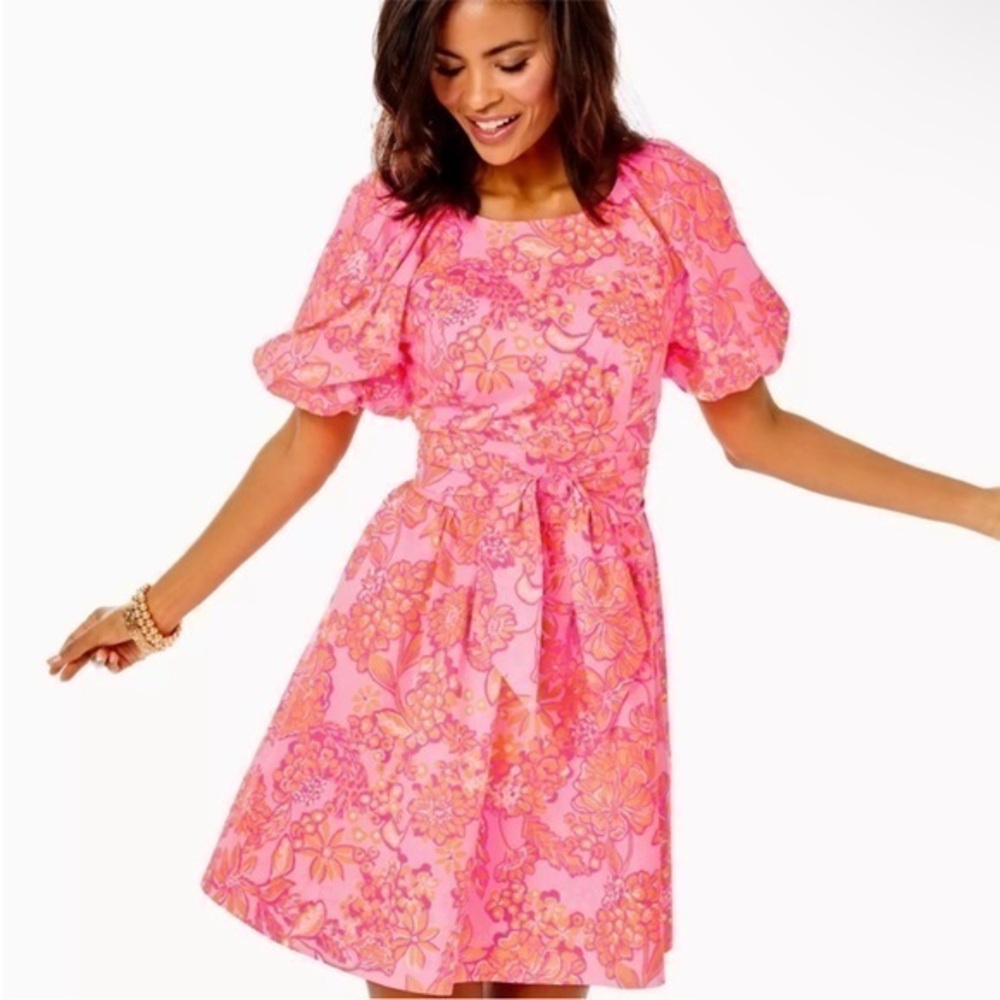 NWOT Lilly Pulitzer Knoxlie Dress Mandevilla Baby Days Bloom Size 12